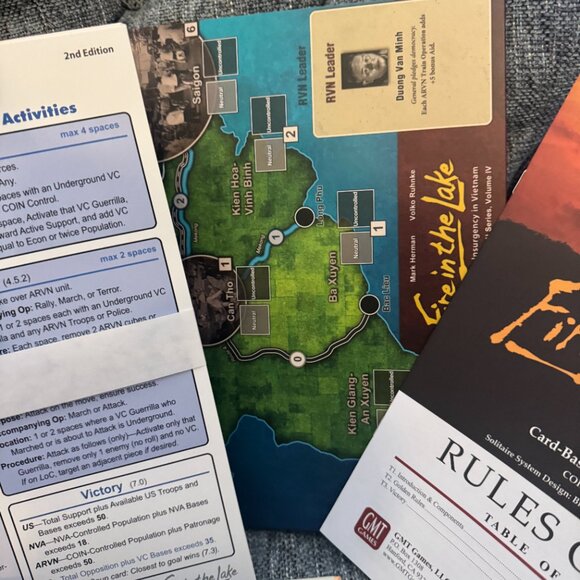 Fire in the Lake (open, unpunched, cards sealed) GMT Games 1409-18 - Picture 10 of 13